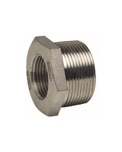 REDUCTION INOX 1/2'' MALE - 1/4'' FEMELLE HEXAGONALE CYLINDRIQUE