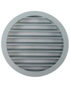 GRILLE EXTERIEURE CIRCULAIRE Ø125 FINITION RAL 9006 BLR-FA
