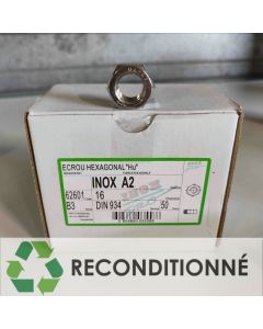 BOÎTE DE 50 ÉCROUS HEXAGONAUX HU INOX ||  M16 (JAMAIS UTILISÉ, DANS SON EMBALLAGE D'ORIGINE)