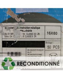 BOÎTE DE 50 VIS HEXAGONALES 16X60 || WURTH FRANCE SA 88494127 (JAMAIS UTILISÉ, DANS SON EMBALLAGE D'ORIGINE)