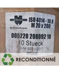 BOÎTE DE 10 VIS HEXAGONALES M20X200 || WURTH FRANCE SA 005220 200092 10 (JAMAIS UTILISÉ, DANS SON EMBALLAGE D'ORIGINE)