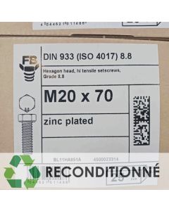 BOÎTE DE 25 VIS HEXAGONALES M20X70 || WURTH FRANCE SA BL11HA951A 4500023314 (JAMAIS UTILISÉ, DANS SON EMBALLAGE D'ORIGINE)