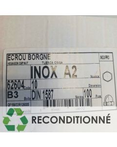 BOÎTE DE 100 ÉCROUS BORGNES INOX M10 ||  62604 (JAMAIS UTILISÉ, DANS SON EMBALLAGE D'ORIGINE)