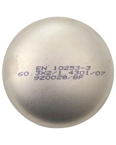 Fond Bombe Embouti Inox ISO EN 10253-3
