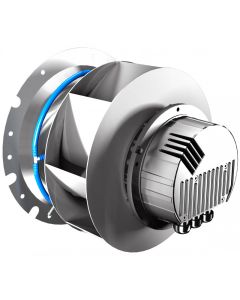 Moto-ventilateur à réaction moteur EC avec électronique intégrée. Boucle ouverte (0-10V) - 115V 60Hz UL - IP54 - Vitesse max =2620 Rpm